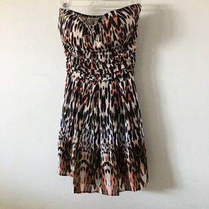 Leopard Print Flare Dress Sz S